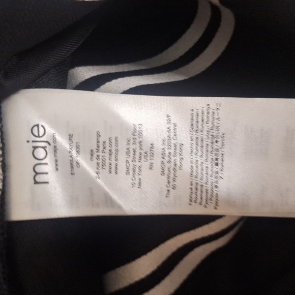 Maje Women's Black Ikila Striped Skort SZ 34 EU - Picture 11 of 12